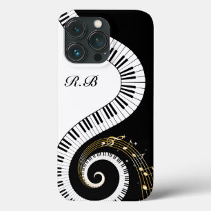 Monogram Piano Nycklar och Musik noter
