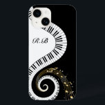 Monogram Piano Nycklar och Musik noter Galaxy 3<br><div class="desc">Ovanlig monogrammatisk musikalisk utformning med snurrande piano nycklar med guld musik noter som flödar från mitten av nycklar. Denna formgivning skulle ge perfekten till piano älskare och vara tillgänglig på en samling gåvor och pappra produkter. Byt bara till brev för att skapa en unik monogrammad musik noter-gåva</div>