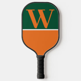 Monogram Pickleball Paddle för orange och Grönt Co