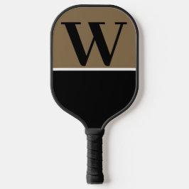 Monogram Pickleball Paddle, guld & Black II Colleg
