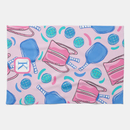 Monogram Pickleball Rosa Preppy Kökshandduk
