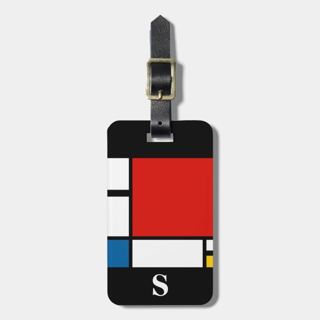 Monogram Piet Mondrian, Komposition ii Bagagebricka (Vertikal Framsida)