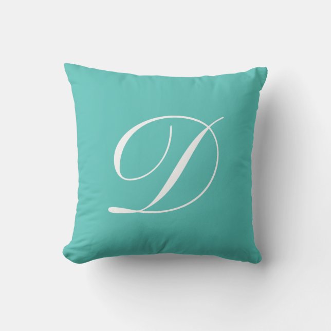 Monogram Pillow för Brev Kudde (Framsida)