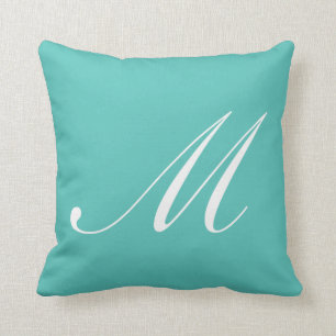 Monogram Pillow för Brev Kudde