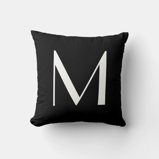 Monogram Pillows Brev M Kudde (Framsida)