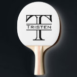 Monogram Ping Pong Paddle Pingisracket<br><div class="desc">Den här designen har skapats med digitalteknik. Det kan vara personlig genom att klicka på anpassningsknappen och ändra färg, lägga till namn, initialer eller ord. Kontakta mig på colorflowcreations@gmail.com om du vill ha denna design på en annan produkt. Se fler av mina skapelser eller följ mig på www.facebook.com/colorflowcreations, www.instagram.com/colorflowcreations, www.twitter.com/colorflowart...</div>