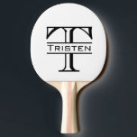 Monogram Ping Pong Paddle Pingisracket<br><div class="desc">Den här designen har skapats med digitalteknik. Det kan vara personlig genom att klicka på anpassningsknappen och ändra färg, lägga till namn, initialer eller ord. Kontakta mig på colorflowcreations@gmail.com om du vill ha denna design på en annan produkt. Se fler av mina skapelser eller följ mig på www.facebook.com/colorflowcreations, www.instagram.com/colorflowcreations, www.twitter.com/colorflowart...</div>