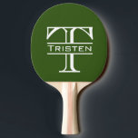 Monogram Ping Pong Paddle Pingisracket<br><div class="desc">Den här designen kan vara personlig i det område som tillhandahålls genom att ändra fotot och/eller text. Du kan också anpassa den genom att klicka på Anpassa den här mallen och sedan välja klicka för att anpassa ytterligare alternativ och ta bort eller ändra färg i bakgrunden, lägga till text, ändra...</div>
