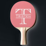 Monogram Pingisracket<br><div class="desc">Den här designen kan vara personlig i det område som tillhandahålls genom att ändra fotot och/eller text. Du kan också anpassa den genom att klicka på Anpassa den här mallen och sedan välja klicka för att anpassa ytterligare alternativ och ta bort eller ändra färg i bakgrunden, lägga till text, ändra...</div>