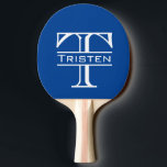 Monogram Pingisracket<br><div class="desc">Den här designen har skapats med digitalteknik. Det kan vara personlig genom att klicka på anpassningsknappen och ändra färg, lägga till namn, initialer eller ord. Kontakta mig på colorflowcreations@gmail.com om du vill ha denna design på en annan produkt. Köp min ursprungliga abstrakt-akrylmålning för försäljning på www.etsy.com/shop/colorflowart. Se fler av mina...</div>