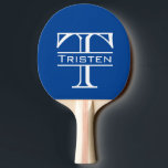 Monogram Pingisracket<br><div class="desc">Den här designen har skapats med digitalteknik. Det kan vara personlig genom att klicka på anpassningsknappen och ändra färg, lägga till namn, initialer eller ord. Kontakta mig på colorflowcreations@gmail.com om du vill ha denna design på en annan produkt. Köp min ursprungliga abstrakt-akrylmålning för försäljning på www.etsy.com/shop/colorflowart. Se fler av mina...</div>