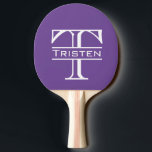 Monogram Pingisracket<br><div class="desc">Den här designen har skapats med digitalteknik. Det kan vara personlig genom att klicka på anpassningsknappen och ändra färg, lägga till namn, initialer eller ord. Kontakta mig på colorflowcreations@gmail.com om du vill ha denna design på en annan produkt. Köp min ursprungliga abstrakt-akrylmålning för försäljning på www.etsy.com/shop/colorflowart. Se fler av mina...</div>