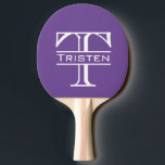 Monogram Pingisracket<br><div class="desc">Den här designen har skapats med digitalteknik. Det kan vara personlig genom att klicka på anpassningsknappen och ändra färg, lägga till namn, initialer eller ord. Kontakta mig på colorflowcreations@gmail.com om du vill ha denna design på en annan produkt. Köp min ursprungliga abstrakt-akrylmålning för försäljning på www.etsy.com/shop/colorflowart. Se fler av mina...</div>