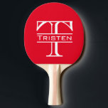 Monogram Pingisracket<br><div class="desc">Den här designen kan vara personlig i det område som tillhandahålls genom att ändra fotot och/eller text. Du kan också anpassa den genom att klicka på Anpassa den här mallen och sedan välja klicka för att anpassa ytterligare alternativ och ta bort eller ändra färg i bakgrunden, lägga till text, ändra...</div>