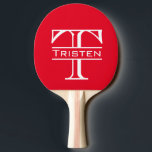 Monogram Pingisracket<br><div class="desc">Den här designen kan vara personlig i det område som tillhandahålls genom att ändra fotot och/eller text. Du kan också anpassa den genom att klicka på Anpassa den här mallen och sedan välja klicka för att anpassa ytterligare alternativ och ta bort eller ändra färg i bakgrunden, lägga till text, ändra...</div>