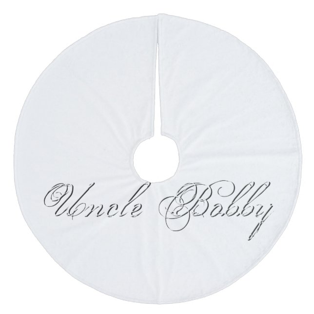 Monogram Plain Script Julgransmatta Fleece (Framsidan)