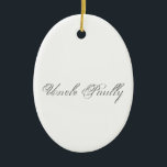 Monogram Plain Script Julgransprydnad Keramik<br><div class="desc">Anpassa den med den här enkla användan av produktmallen. 3d Monogramtext för en personlig för dig själv eller dina nära. Monogram och text namn är lätta att byta till kostym efter dina behov. Lägg till en bakgrund färg eller ändra bilden till kostym med din personliga smak. Enkelhet i bästa fall....</div>