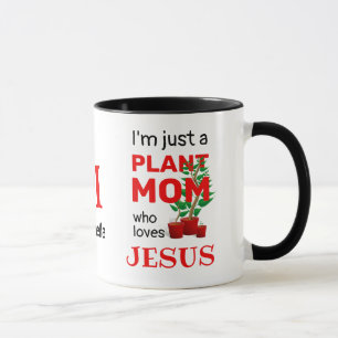 Monogram PLANT MAMMA KÄRLEK JESUS Christian Mugg