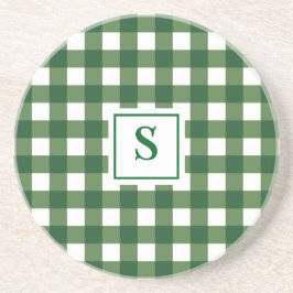 Monogram Play Gingham Sandstone Underlägg