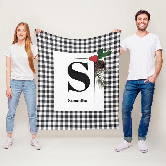 Monogram Play Helgdag jul Fleecefilt (På plats)