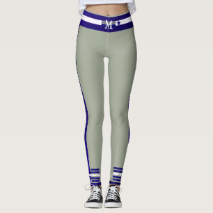 Monogram Playball Star-samling-Blue/White/Grått Leggings