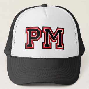 Monogram "PM" Truckerkeps