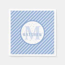 Monogram Pojke Blue Pappersservett