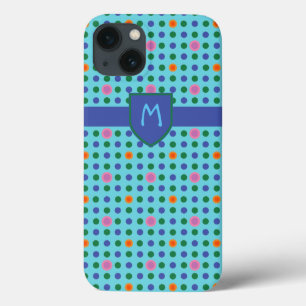 Monogram Polka dots Anpassningsbar iPad Mini Case