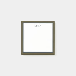Monogram Post-It Notes Block