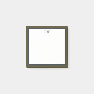 Monogram Post-It Notes Block