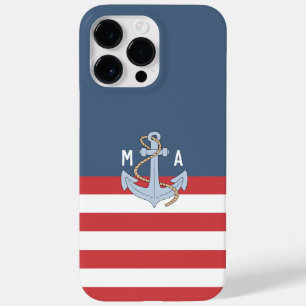 Monogram Preppy färg-flottan och rödankor