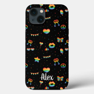 Monogram Pride Rainbow LGBT Gay Queer One Kärlek