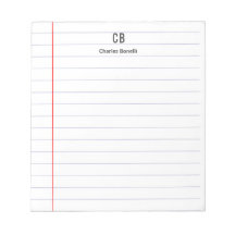 Monogram Professional Enkel Minimalistisk Linjerat