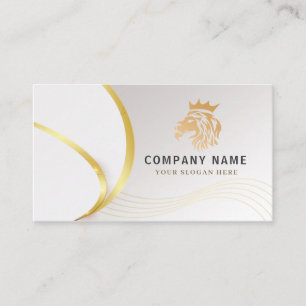 Monogram Professional Guld Lejon Logotyp Visitkort