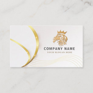 Monogram Professional Guld Lejon Logotyp Visitkort