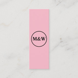 Monogram Professionell Elegant Mini Visitkort