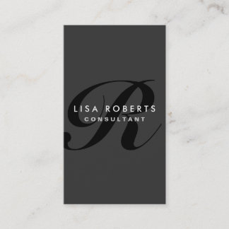 Monogram Professionell Elegant Mode Designer Visitkort