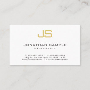 Monogram Professionell Elegant Modern Minimalist Visitkort