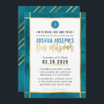 MONOGRAM PUB MITZVAH teal blue guld rand Inbjudningar<br><div class="desc">med kat masard >> kat@simplysweetPAPERIE.com <<< PUB MITZVAH Inbjudan till ditt barn att konfigurera trendiget som mall är det enkelt att lägga till egna uppgifter eller slått anpassningsknappen och du kan lägga till eller ändra text, typsnitt, storlekar osv. TIP: 1. Om du vill ändra/flytta grafik/ändra bakgrund slå färg knappen "anpassa"....</div>