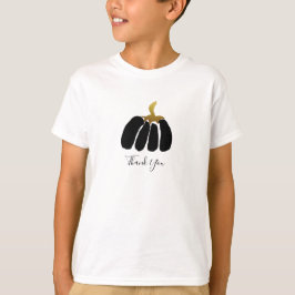 Monogram Pumpkin in Black, White och Guld T Shirt