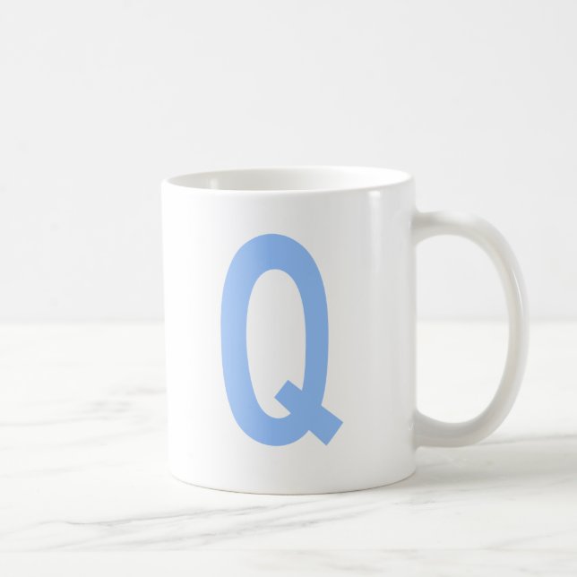 Monogram Q initial Kaffemugg (Höger)