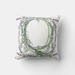 Monogram Q Lavender Eucalyptus Kudde
