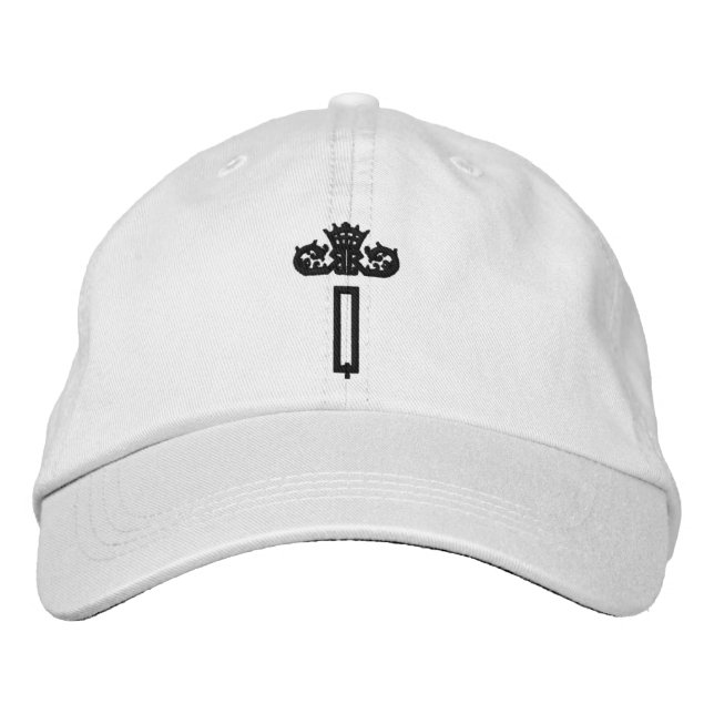 Monogram Q Personlig Justerbar Hatt Broderad Keps (Framsida)