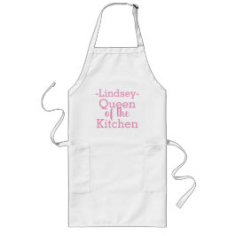 MONOGRAM QUEEN OF THE KITCHEN LÅNGT FÖRKLÄDE