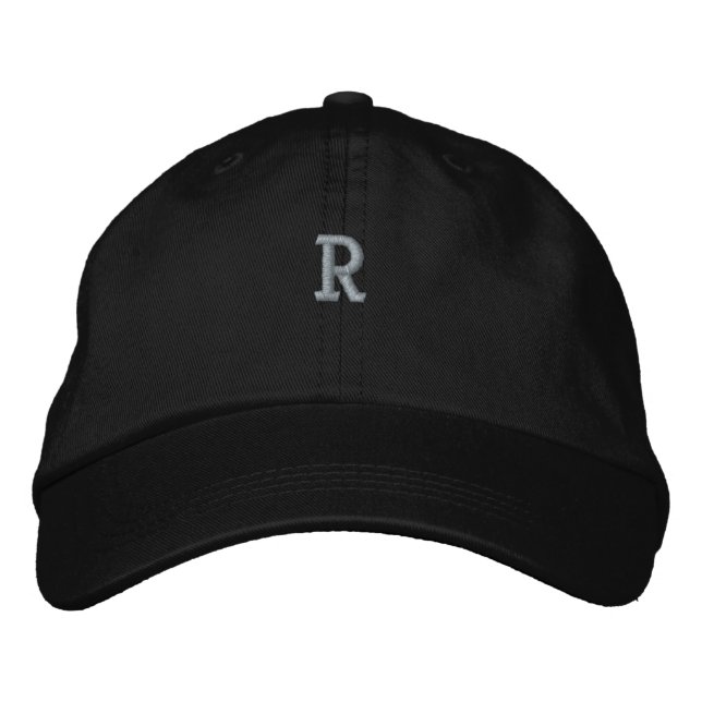 Monogram "R" Initial Personlig Anpassad Kepsar (Framsida)