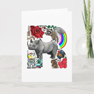 Monogram "R" noterar kortet Anteckningskort