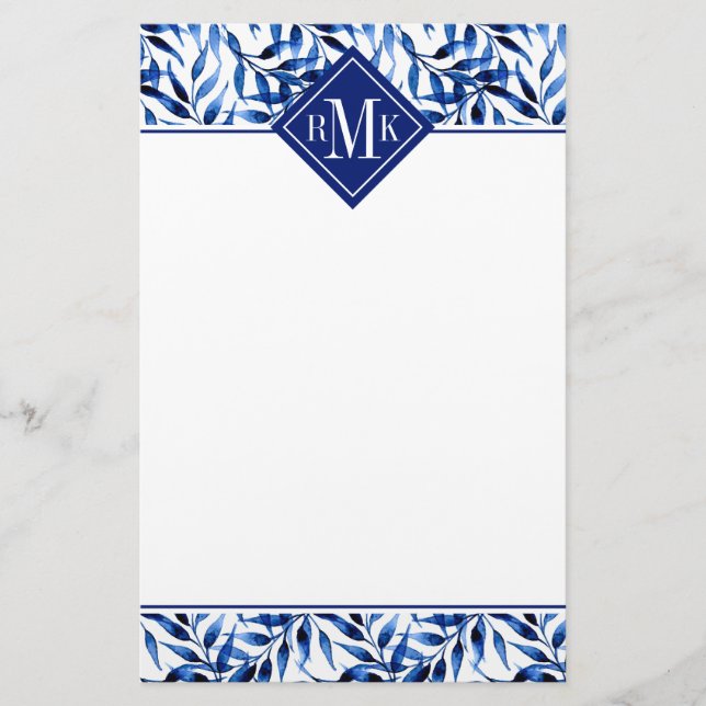 Monogram | räcker det målade brevpapper (Framsida)