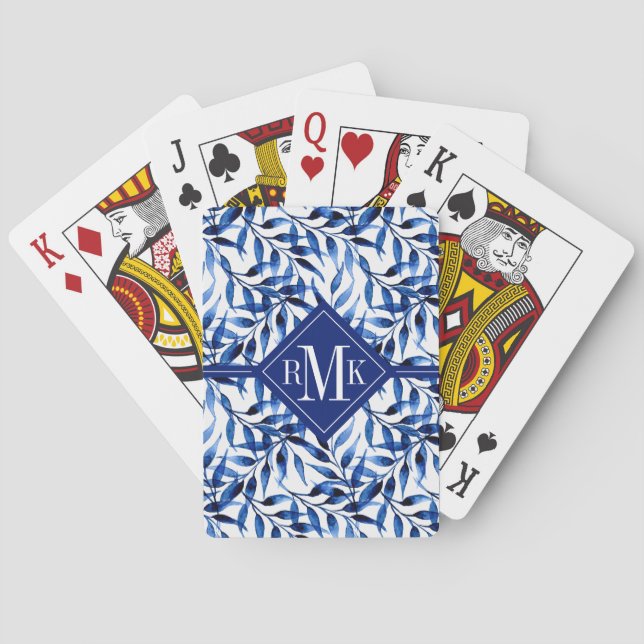 Monogram | räcker det målade casinokort (Baksidan)