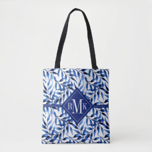 Monogram räcker det målade tygkasse