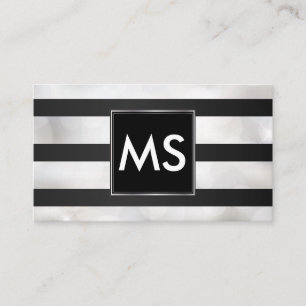 Monogram Rand Bokeh Visitkort